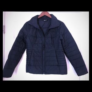 The North Face Navy puffer coat